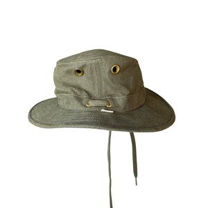 Tilley Heritage Hat Bucket Womens 7 1/4 Medium Camo Green NWOT Hiking Outdoor‎